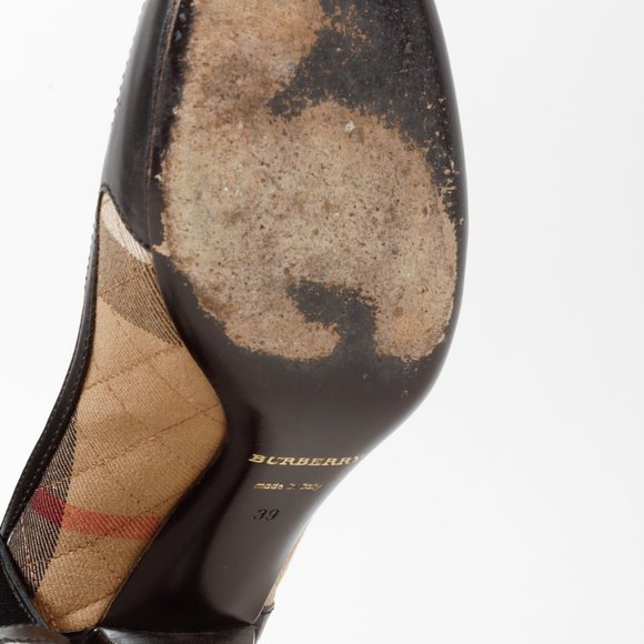 Burberry House Check Canvas Heels - Picture 5 of 10